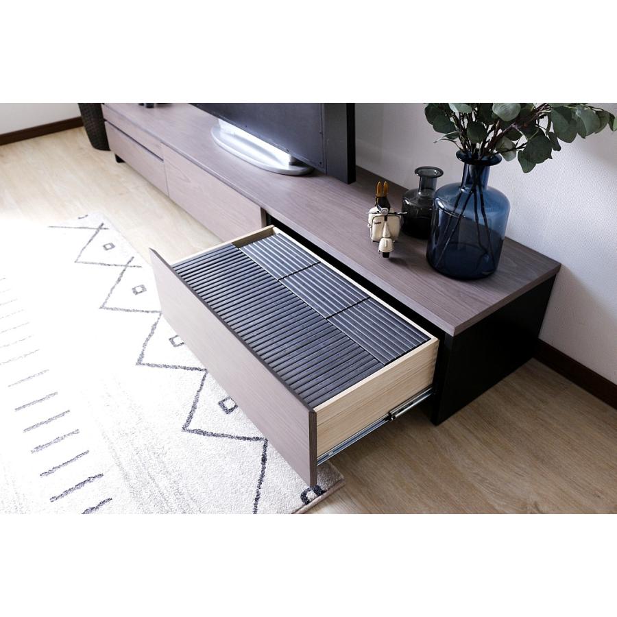 テレビボード ホワイトナチュラル グレー 完成品 210 幅 センチ テレビボード ホワイトナチュラル グレー 完成品 210 幅 センチ