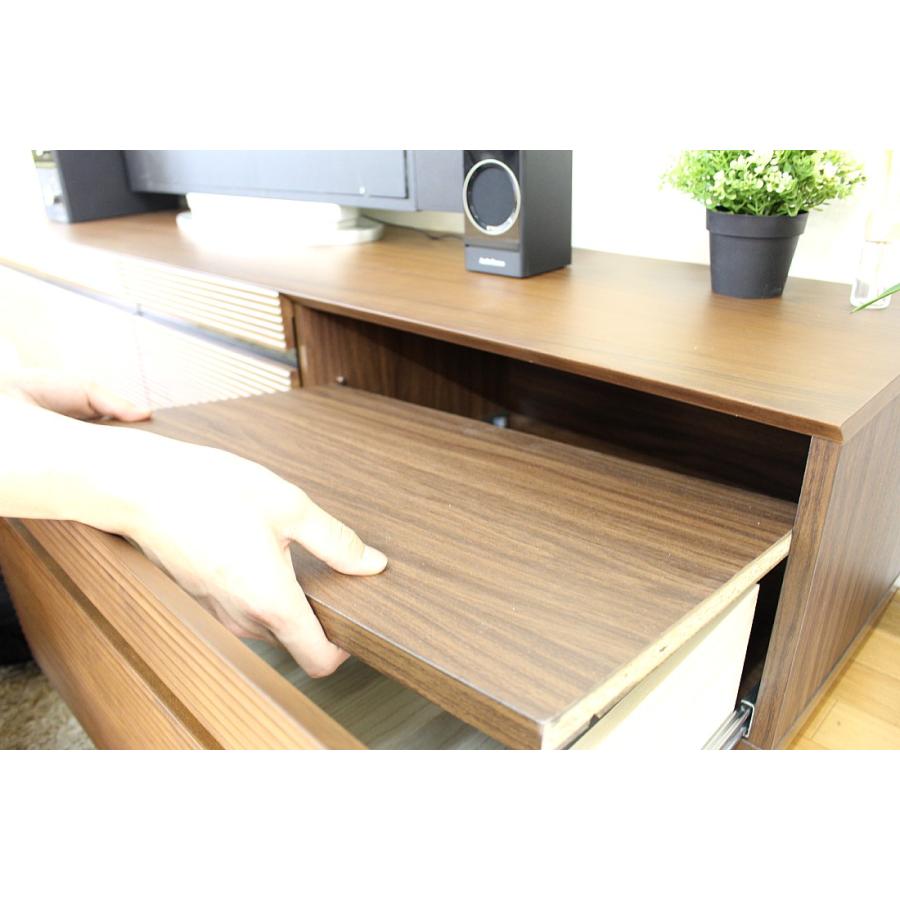 テレビボード ナチュラル ウォールナット 完成品 166 幅 センチ テレビ