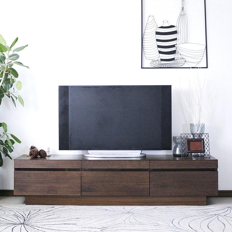 テレビボード ナチュラル ウォールナット 完成品 180 幅 センチ テレビ 