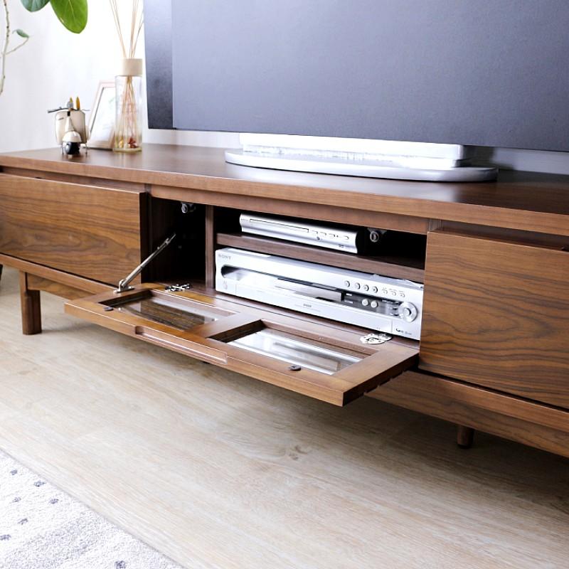 テレビボード ナチュラル ウォールナット 完成品 150幅 センチ テレビ 