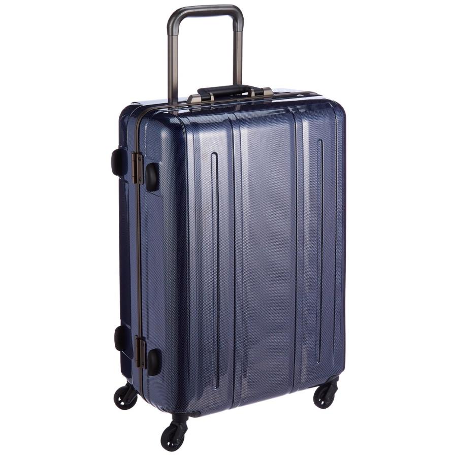 [エバウィン] 軽量スーツケース Be Narrow 静音キャスター 60L 67cm 4.4kg EW31238 NVC ネイビーカーボン