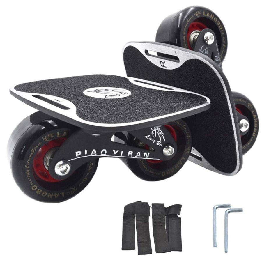 いいスタイル Langbo 4代目 ドリフトスケート 専用工具とベルト付き フリーラインスケート 分体式 スケートボード ミニ スケボー インライン スケート ローラースケート の Originaljustturkey Com