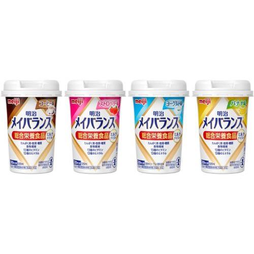 明治　メイバランスMiniカップ　ミルクテイスト　アソートBOX / 2424040　24本入（4種×6本） | 明治