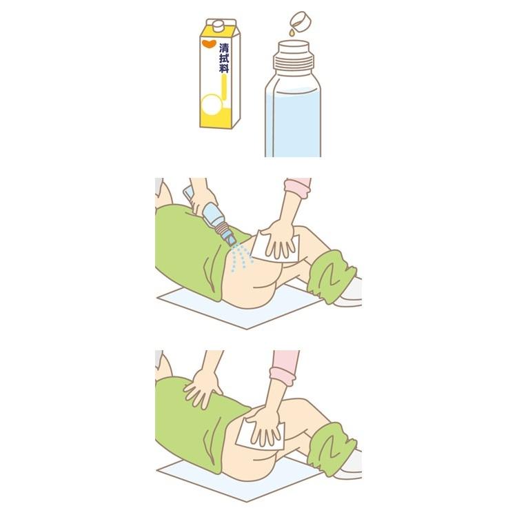 ハビナース さっぱりからだふき 液体タイプ 400mL : らいふさぽーと