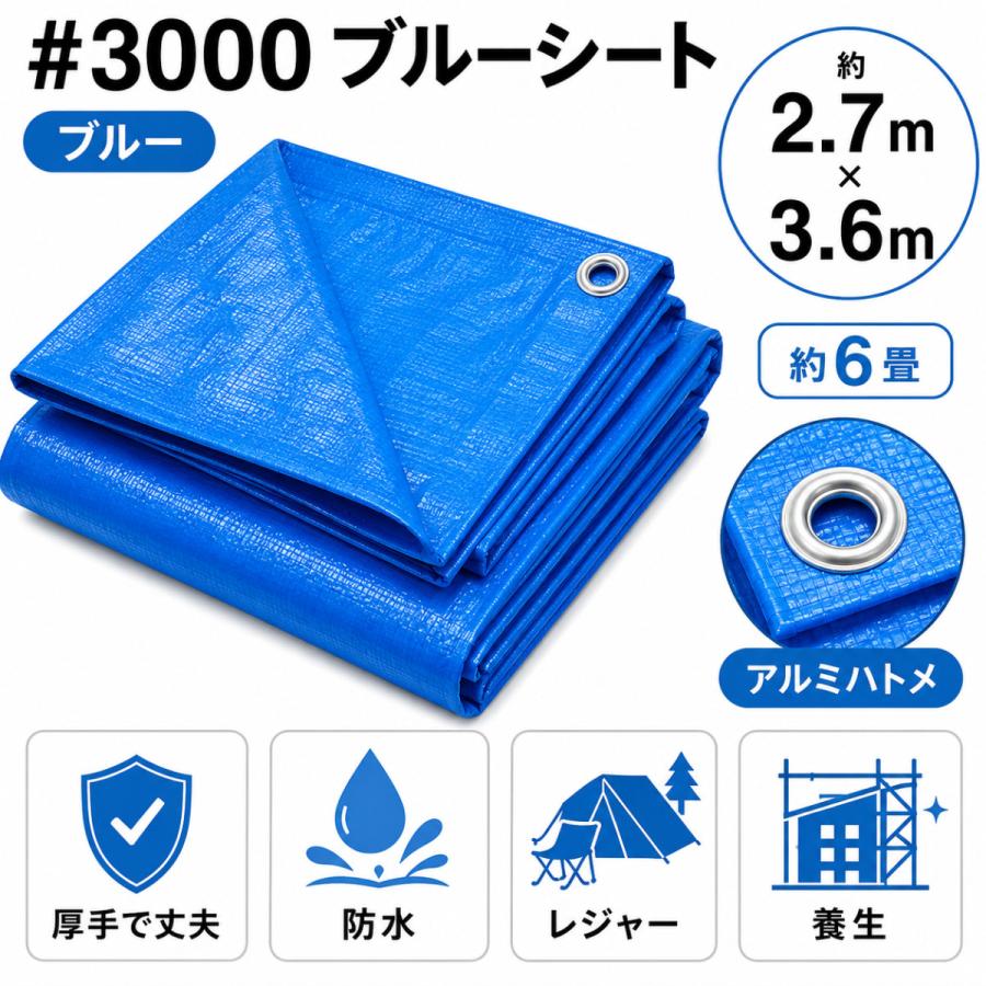 ブルー シート サイズ