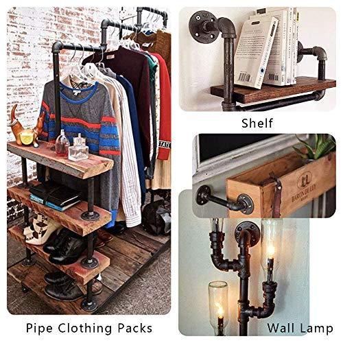 スチールパイプ パイピング 棚 ハンガーラック Diy カフェ アンティーク調 ブラック メネジねじ込み アイアンキ Ewx Ls Store ヤフー店 通販 Yahoo ショッピング