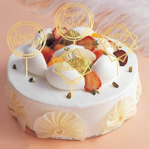 ケーキトッパー 10枚セット ケーキ挿入カード お誕生日おめでとう 飾り付け ゴールドケーキトッパー パーティ Hoy Ls Store ヤフー店 通販 Yahoo ショッピング