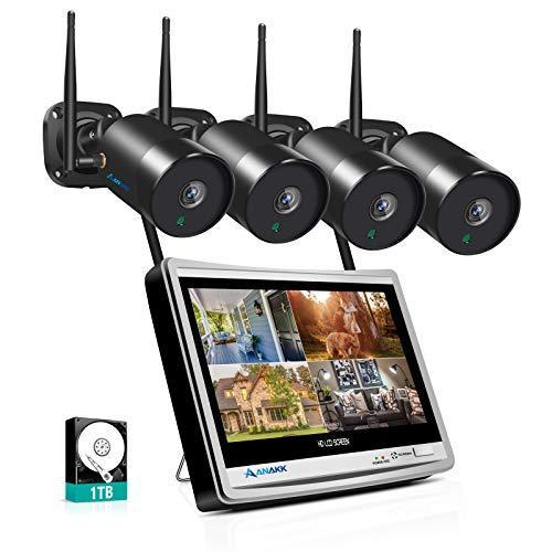 正規店仕入れの Anakk 防犯カメラセット ワイヤレス 屋外 監視カメラ 0万画素 1080p Ip66 防水防塵 ハイビジョン 1tbhdd内蔵 H 264 圧 ポイント10倍 Blog Lonolife Com