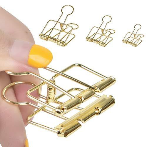 Timesetl 12個入り ダブルクリップ リーンクリップ 大 中 小 ゴールド 可愛い おしゃれ クリップ ペーパー 書類整 Kqn Ls Store ヤフー店 通販 Yahoo ショッピング