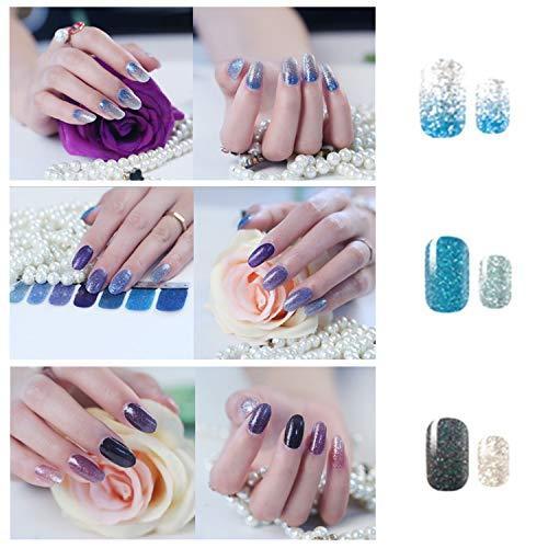 9枚セット ネイルシール 貼るだけマニキュア 可愛いネイルステッカー グラデーション色 ネイルシール 可愛い Toe Ls Store ヤフー店 通販 Yahoo ショッピング