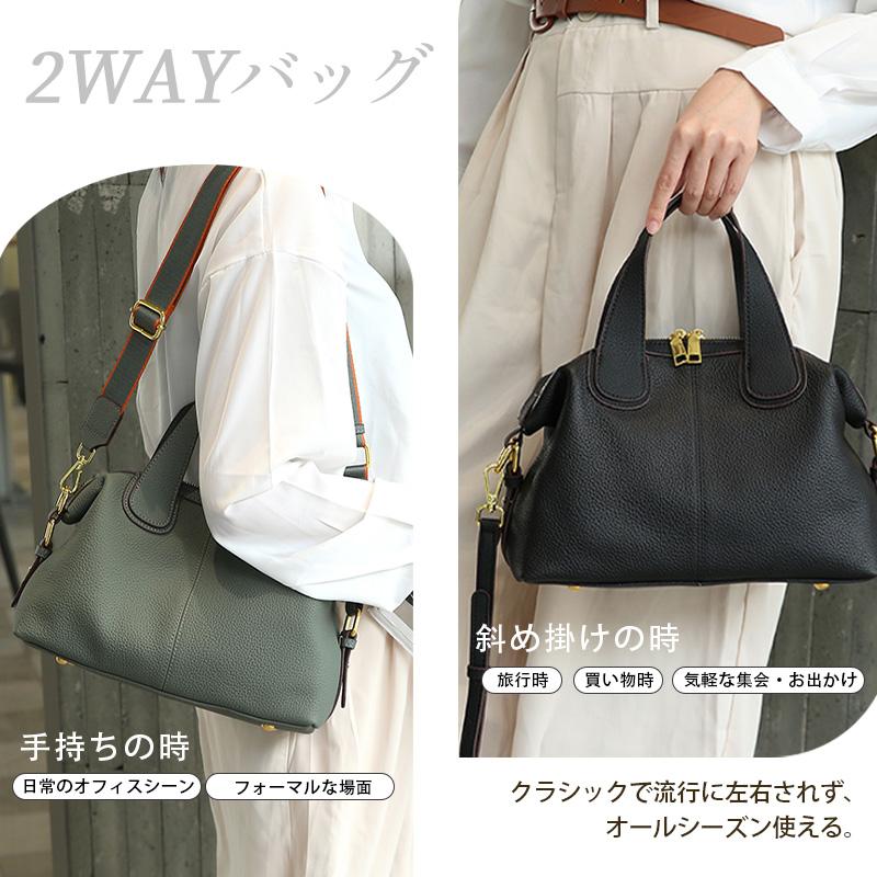 ハンドバッグ 本革 ショルダーバッグレディース2WAYバッグ レザー