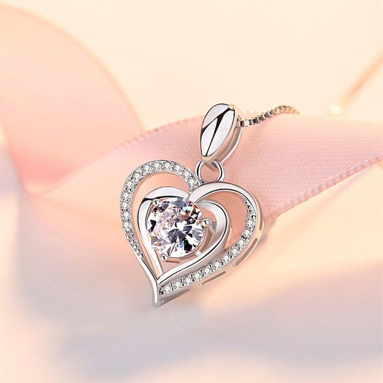 ネックレス ハート LOVE 愛 シルバー925 人気 プラチナ仕上げ ネックレス ハート LOVE 愛 シルバー925 人気 プラチナ仕上げ