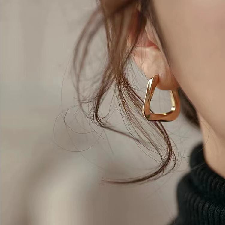 ピアス フープピアス イヤリング 金属アレルギー対応 18Kコーティング 