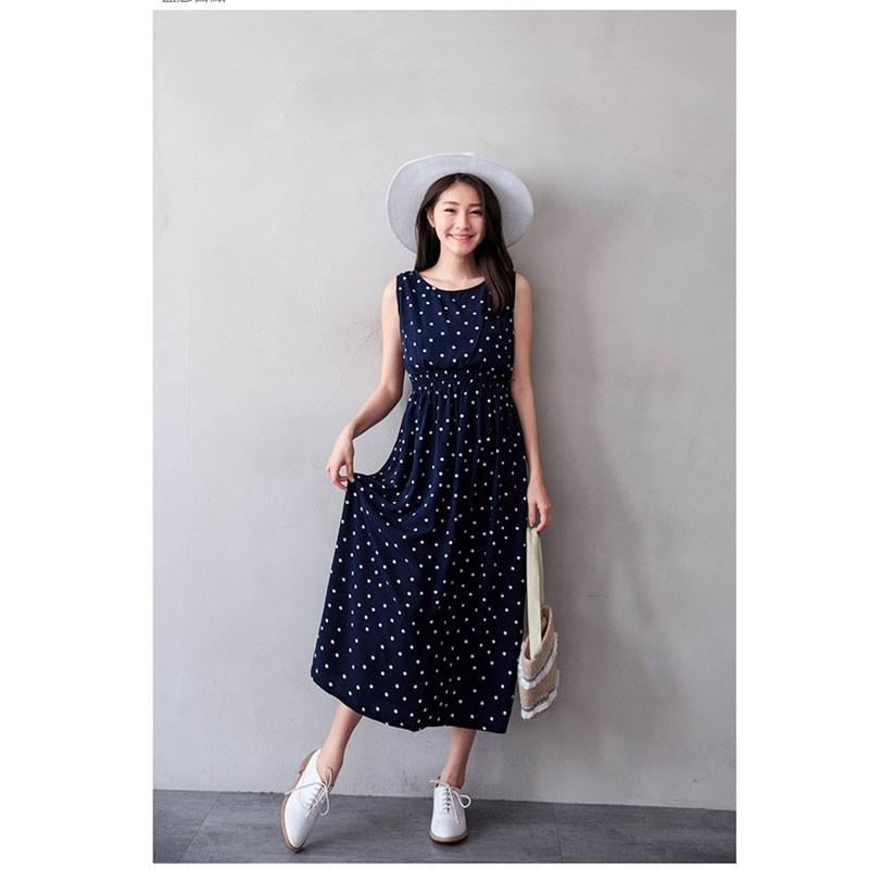 ロングワンピース 夏 ワンピース チュニック ノースリーブワンピース ウエストゴム 花柄 ストライプ柄 40代 50代 リゾートワンピ 送料無料 Clyq018 L Star 通販 Yahoo ショッピング