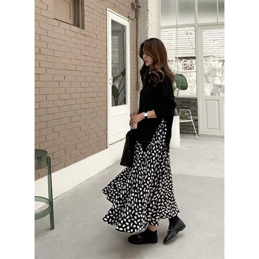 ワンピース レディース 冬 ロングワンピース 秋 パーカーワンピース フレアワンピース ロング丈 オーバーサイズ 切り替え 長袖 30代 40代 コーデ Clyq705 L Star 通販 Yahoo ショッピング