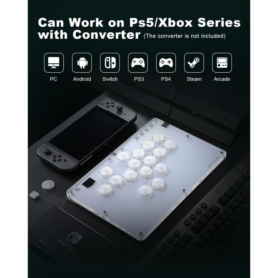 レバーレスコントローラー アーケードスティック CosmoxGaming