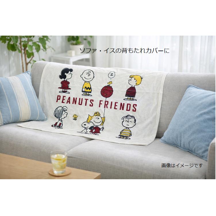 西川（nishikawa） スヌーピー SNOOPY ふんわり軽い ひざかけ毛布