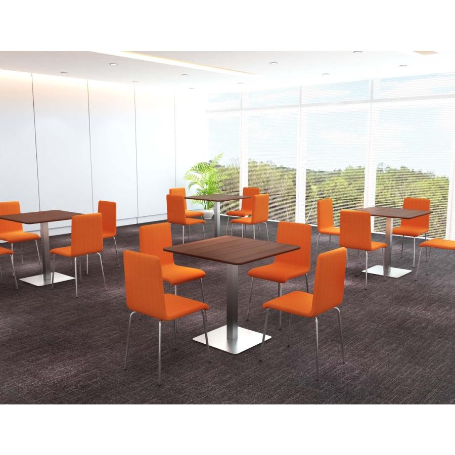 カフェテーブル 角 75cm ダイニングテーブル 2人用 おしゃれ 高さ 72 在宅 デスク ステンレス 角脚 角天板 CTTS-75S |  | 05