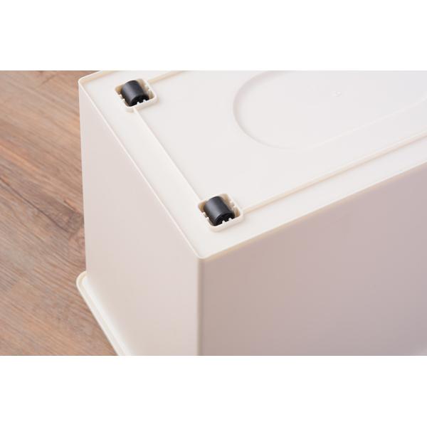 ゴミ箱 ごみ箱 30L スタッキング ペール ダストボックス 積重ね キャスター付 スリム 幅28cm 奥行45cm 高さ51cm 東谷 LFS-760 |  | 14