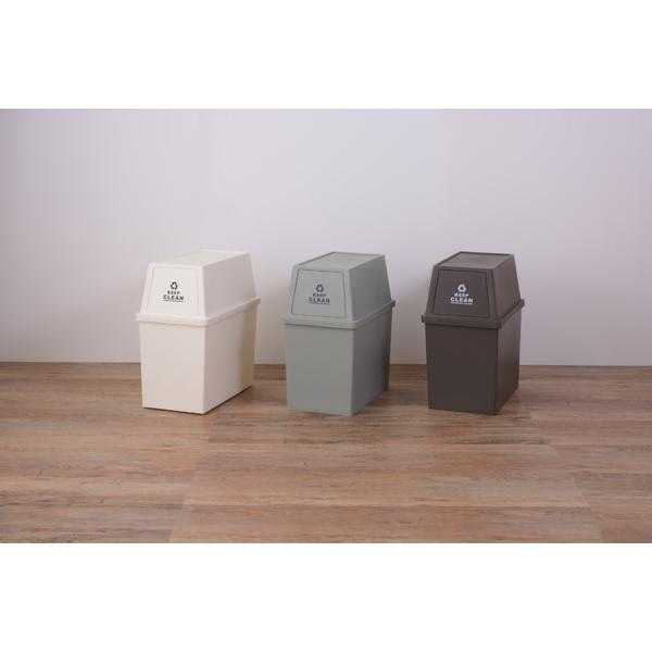 ゴミ箱 ごみ箱 30L スタッキング ペール ダストボックス 積重ね キャスター付 スリム 幅28cm 奥行45cm 高さ51cm 東谷 LFS-760 |  | 04