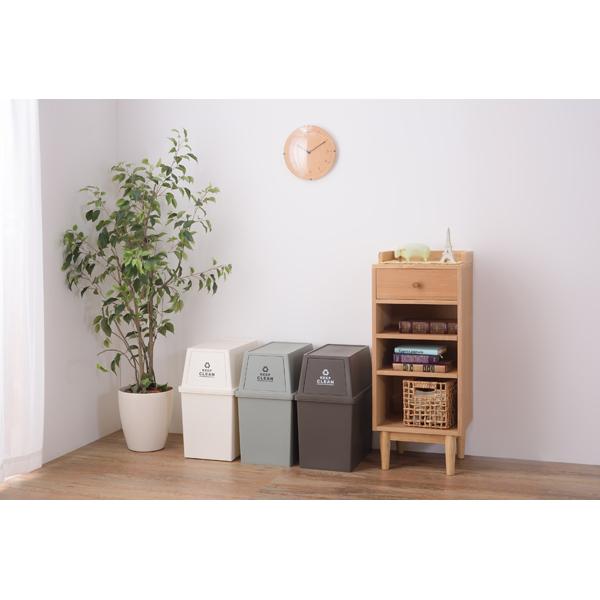 ゴミ箱 ごみ箱 30L スタッキング ペール ダストボックス 積重ね キャスター付 スリム 幅28cm 奥行45cm 高さ51cm 東谷 LFS-760 |  | 05