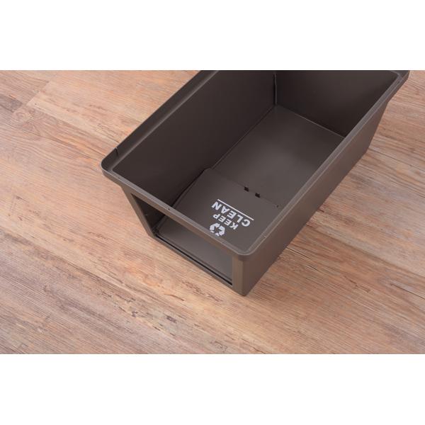 ゴミ箱 ごみ箱 30L スタッキング ペール ダストボックス 積重ね キャスター付 スリム 幅28cm 奥行45cm 高さ51cm 東谷 LFS-760 |  | 09