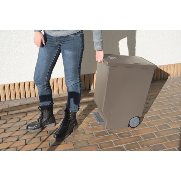 ゴミ箱 ごみ箱 45L スライド ペダル ペール ダストボックス キャスター付 幅26cm 奥行44.5cm 高さ58cm 東谷 LFS-764 |  | 11