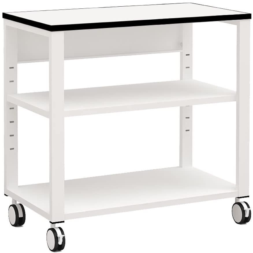 プリンター台 プリンターラック キャスター 白 幅70cm 奥行40cm 高さ70cm ホワイト NPT-740-WH |  | 02