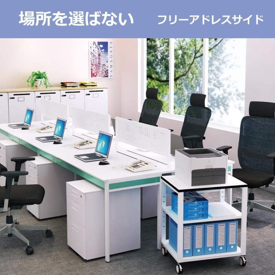 プリンター台 プリンターラック キャスター 白 幅70cm 奥行40cm 高さ70cm ホワイト NPT-740-WH |  | 04