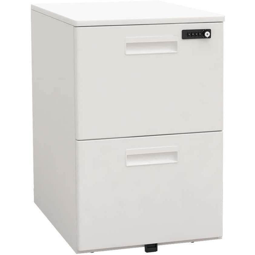 キャビネット 収納 おしゃれ 鍵付 ワゴン サイドキャビネット モバイルワゴン 脇机 書類収納 奥行55cm ダイヤルロック式 SDD |  | 01