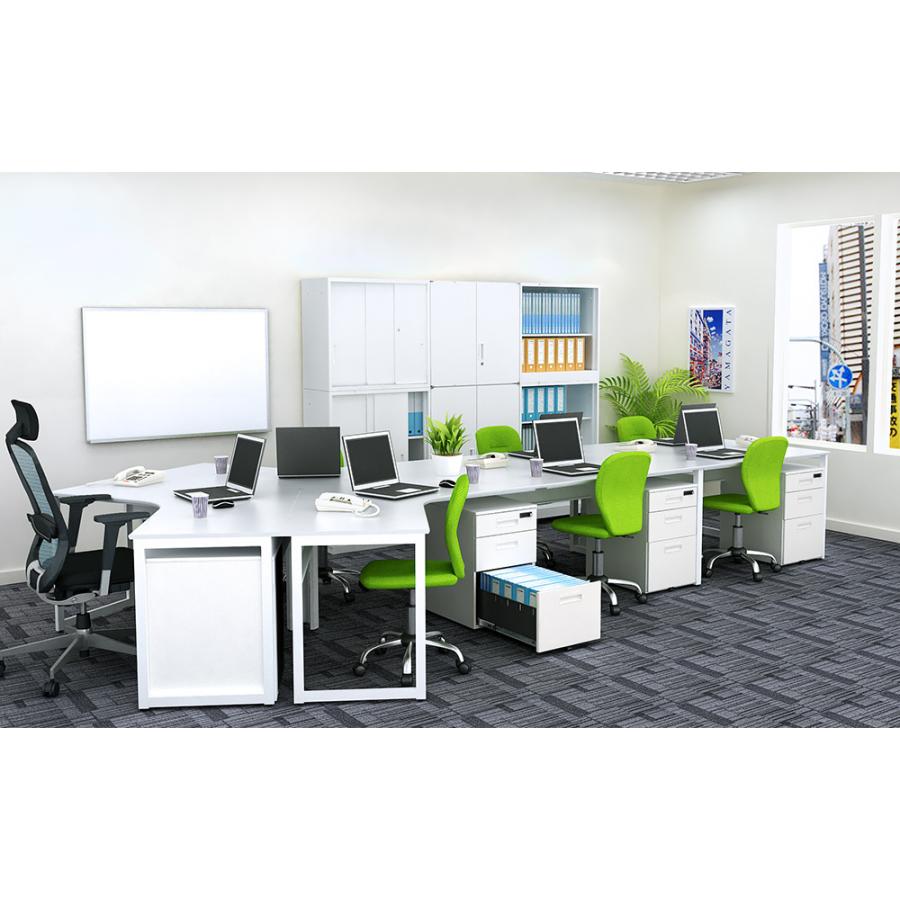 キャビネット 収納 おしゃれ 鍵付 ワゴン サイドキャビネット モバイルワゴン 脇机 書類収納 奥行55cm ダイヤルロック式 SDD |  | 04