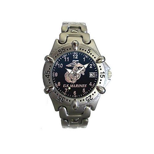 優れた品質 Mens Brass Corps Marine U.S. Watch Resistant【並行輸入品】 Water 30m - 腕時計