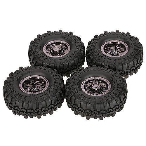 5pcs RC 1.9" Rock Crawler Tires Tyres 95mm Fit RC 4wd Axial 1.9 Beadlock wheels 