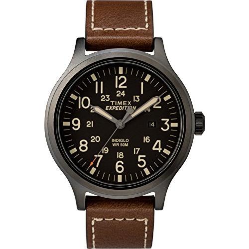 割引 Expedition メンズ Timex Scout ブラウンブラック【並行輸入品】 40?腕時計 腕時計
