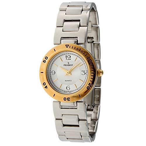 100％安い Fashion and Classic - Watch Wrist Everyday Women Peugeot with Bracelet【並行輸入品】 Tone Silver 腕時計