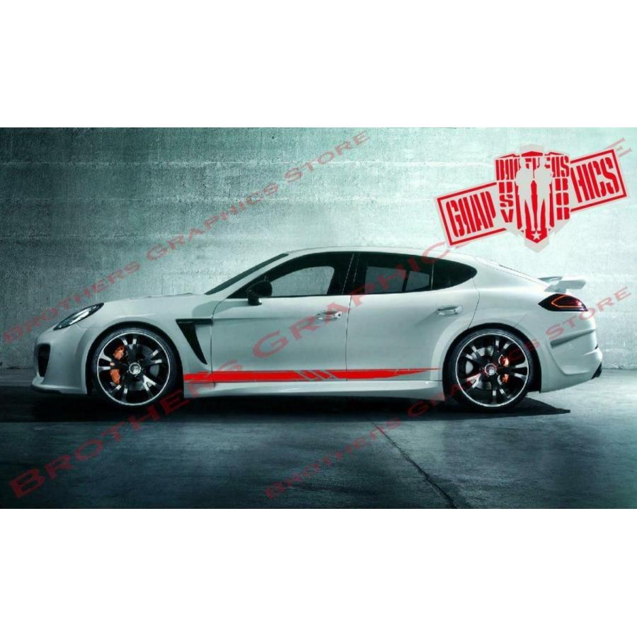 グラフィック デカール ステッカー 車体用 / ポルシェ パナメーラ 911 カレラ カイエン タイカン / ストライプ・ステッカー｜ltandpjapan｜11