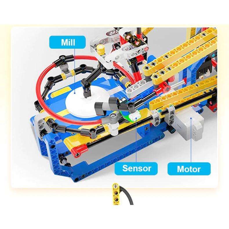 【極美品】 レゴ互換品 ボールエレベーター ビー玉回路 迷路 1260ピース 【Q3324416559】(17922円)