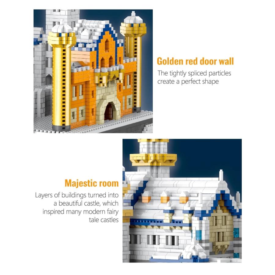 レゴ互換品 スノースワンレイクキャッスル ノイシュヴァンシュタイン城 8288ピース レゴ互換品 スノースワンレイクキャッスル ノイシュヴァンシュタイン城