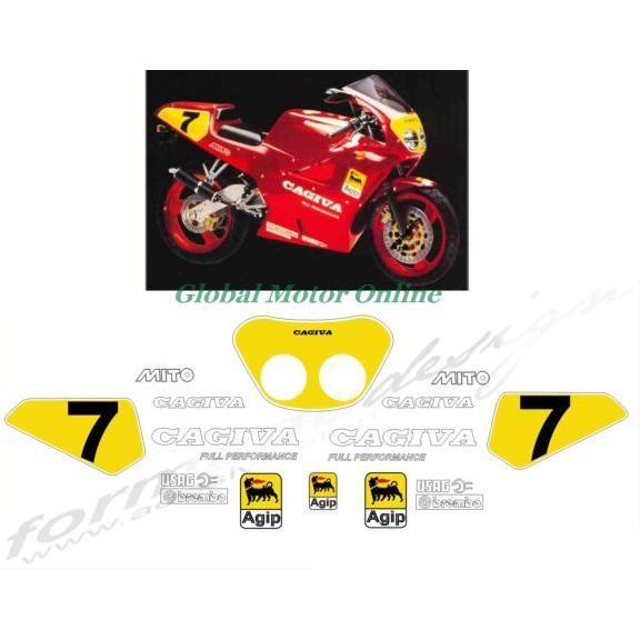 グラフィック デカール ステッカー 車体用  カジバ ミト CAGIVA MITO EDDIE LAWSON 1992｜ltandpjapan