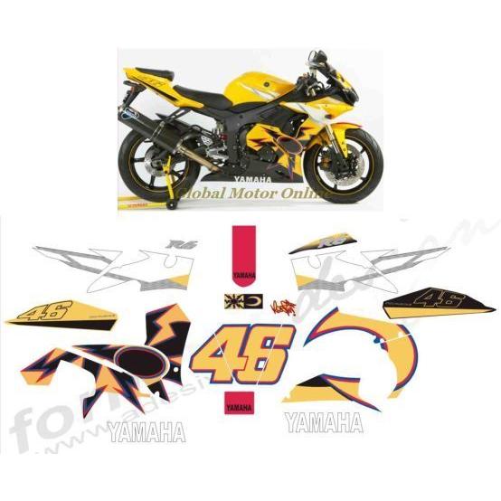 グラフィック デカール ステッカー 車体用 / ヤマハ YZF-R6 / R46 V・ロッシ トリビュート 2005 MotoGP