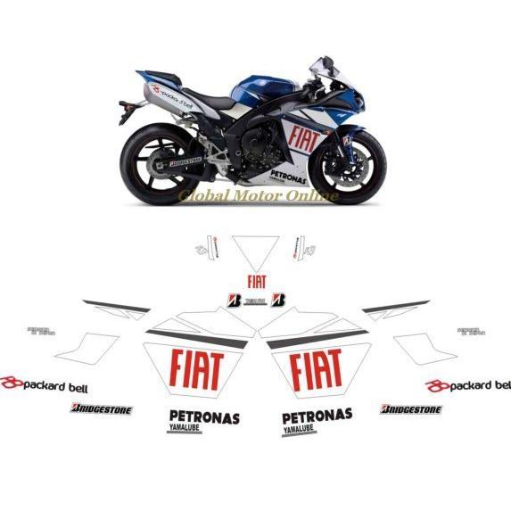 グラフィック デカール ステッカー 車体用 / ヤマハ YZF R1 / レプリカ M1 FIAT ロレンソ 2010 MotoGP モトGP :EMA DEC00001311:LT P Japan