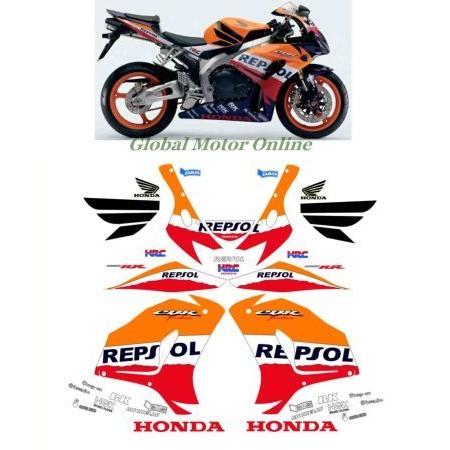 グラフィック デカール ステッカー 車体用  ホンダ CBR1000RR  2007 FIREBLADE REPSOL レプソル MotoGP｜ltandpjapan