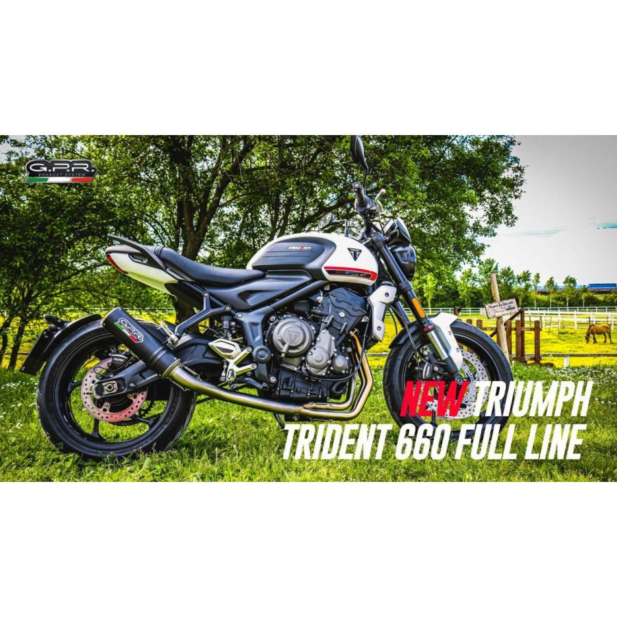 イタリア GPR / POWERCONE EVOフルエキゾースト マフラー ローマウント / トライアンフ トライデント660 TRIUMPH TRIDENT 660 2021-｜ltandpjapan｜10