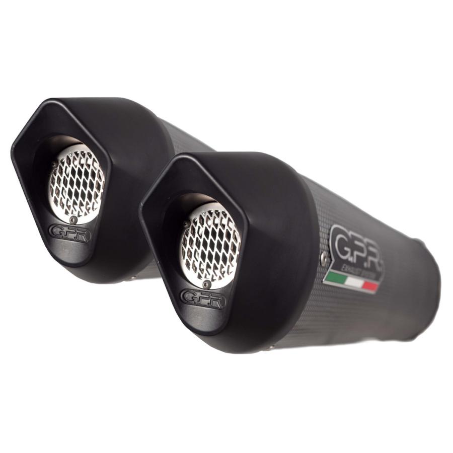 イタリア GPR / FURORE EVO4 カーボンルック 左右2本出し スリップオン マフラー 公道仕様 / ロイヤルエンフィールドＩＮＴ６５０ 2019-2020