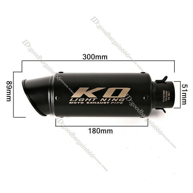 KO Lightning / 245mm/300mm Type:A〜E スリップオン マフラー / ドゥカティ スクランブラー 800 821 15-20 モンスター 797 17-20｜ltandpjapan｜05