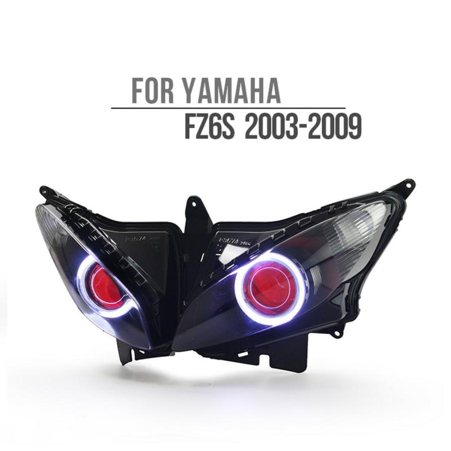 Demoneyes デーモンアイ HID プロジェクター LED ヘッドライトユニット / ヤマハ FZ6S 2003-2009｜ltandpjapan