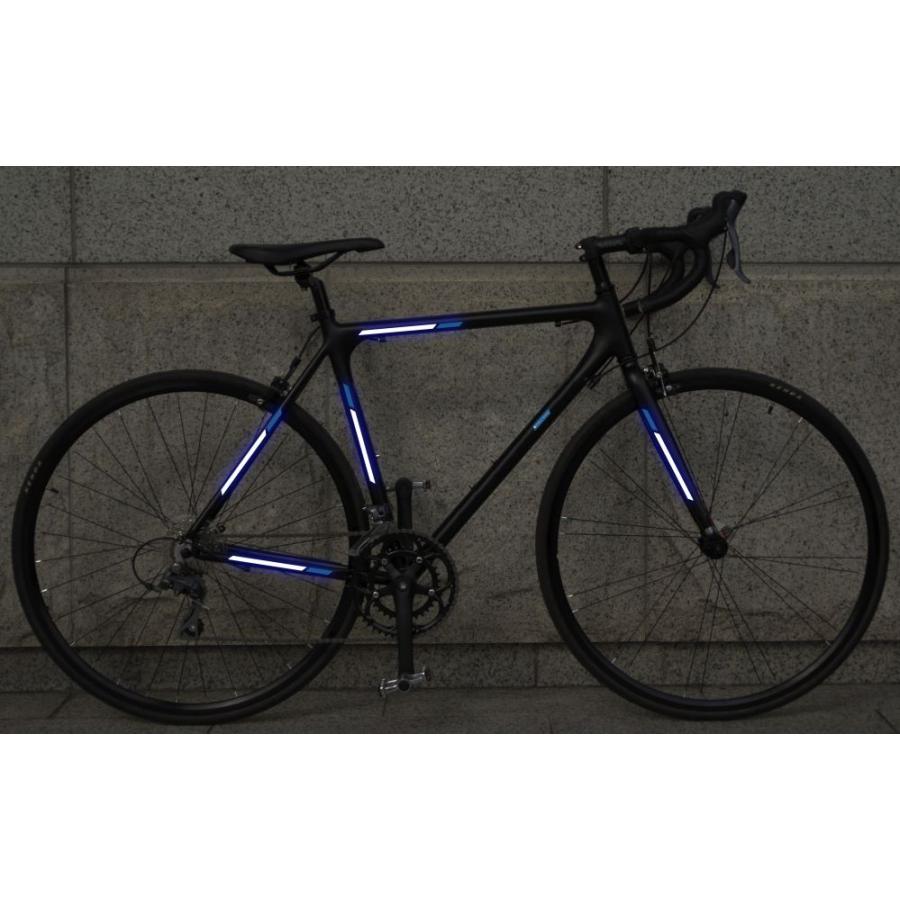 リフレクティブフレームキット No,3 エッジ ブルー 自転車フレーム用リフレクターキット 反射して夜間や悪天候での視認性を改善｜ltandpjapan｜02