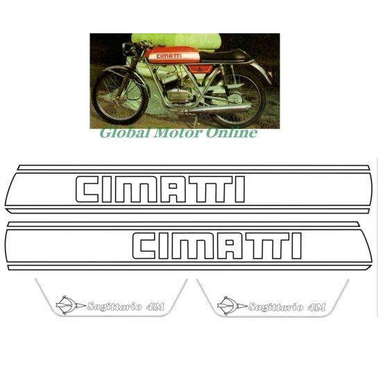 グラフィック デカール ステッカー 車体用 /  CIMATTI レストア