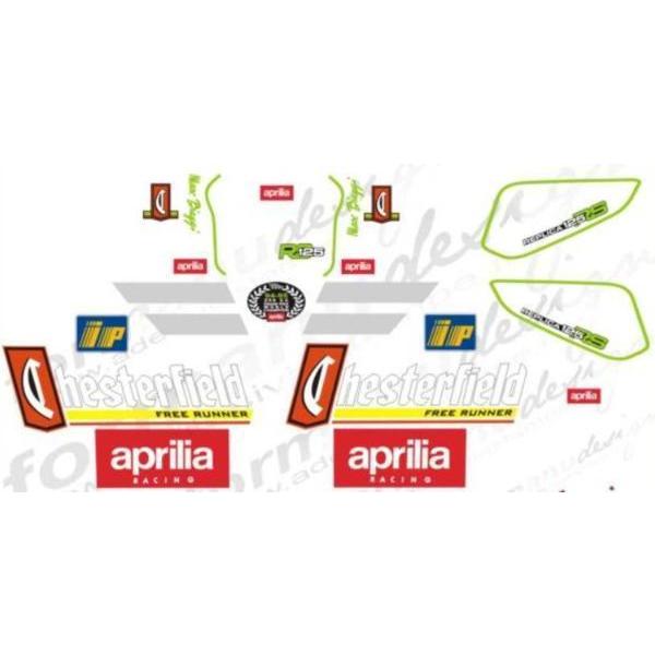 グラフィック デカール ステッカー 車体用  / アプリリア RS125 / レプリカ MotoGp WGP チェスターフィール｜ltandpjapan