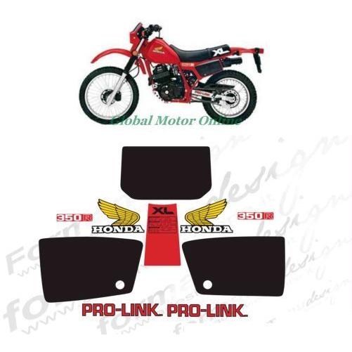 グラフィック デカール ステッカー 車体用  /   ホンダ XL350R 1983 レストア